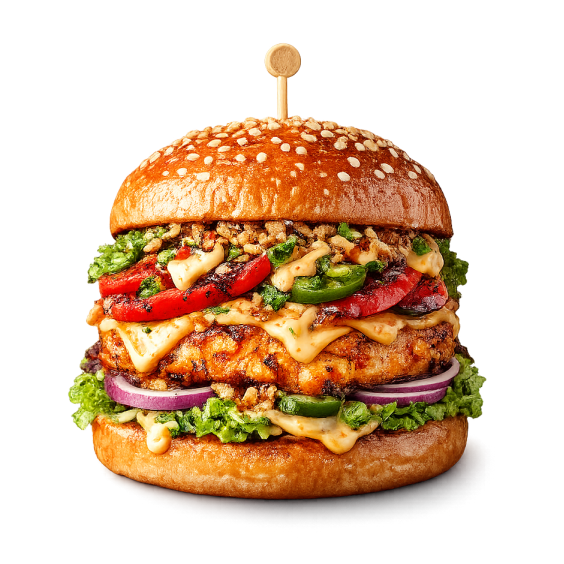 Peri Peri Paneer Burger